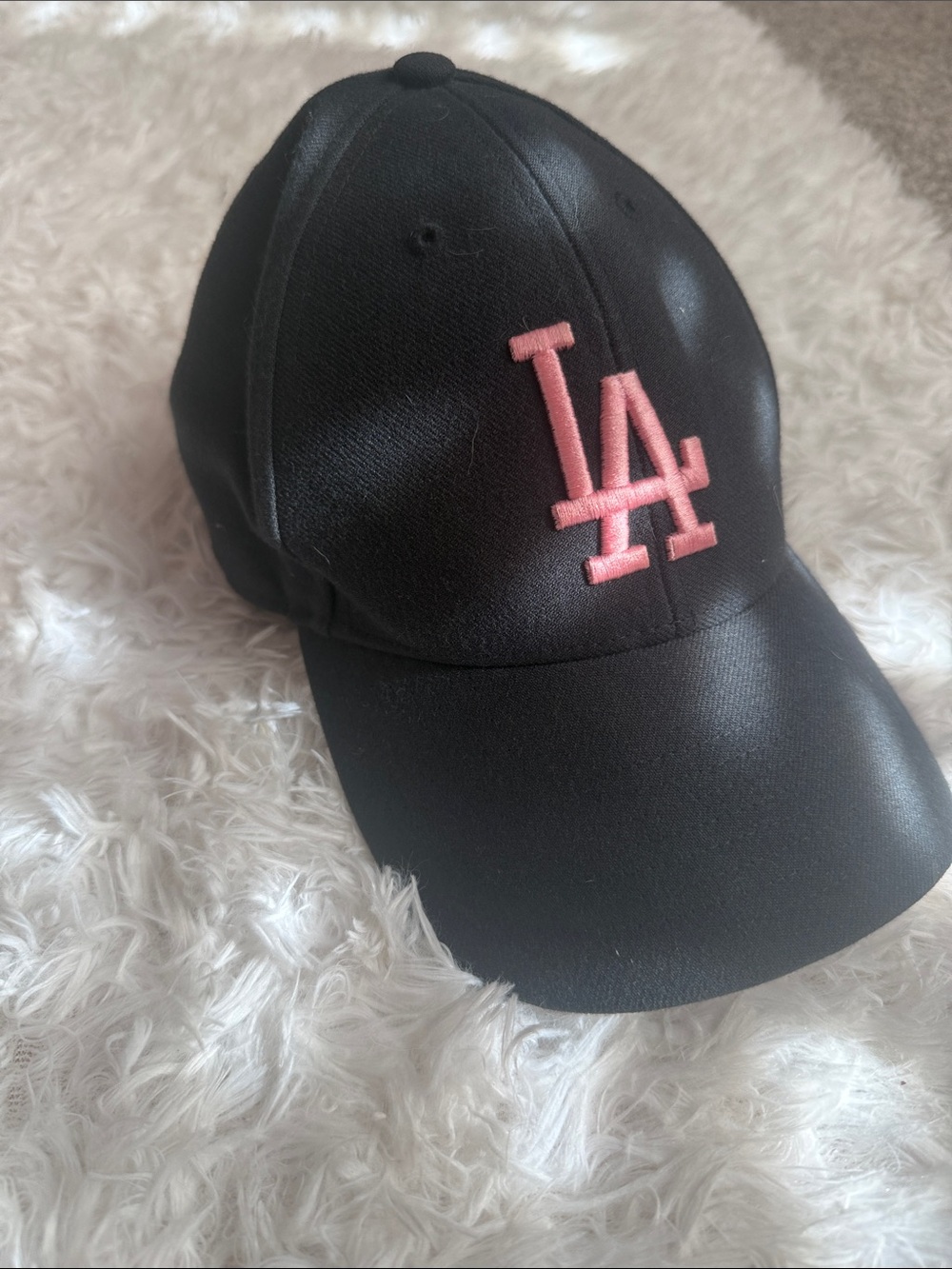 Navy Baseball Cap with Pink LA Logo Pacsun